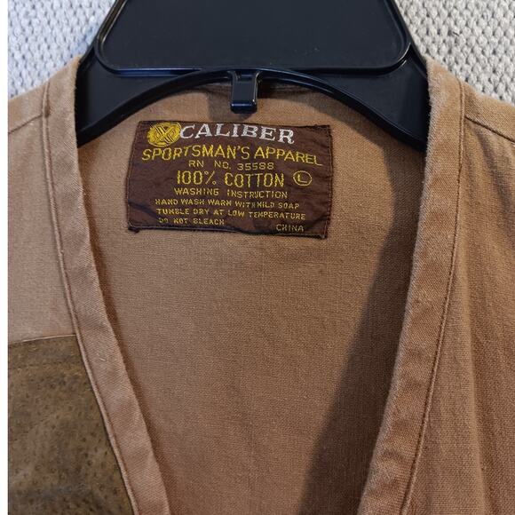 X-Caliber Vintage Sportsman Vest L Rust Brown Hunting Outdoors Pockets Holders - Picture 4 of 11